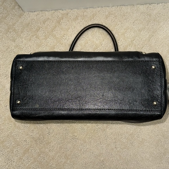 Kate Spade New York Black Bowler Bag Satchel Tote Authentic - Picture 6 of 12